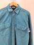 ランズエンド LANDS END 90S USA製 三角タグ 裾ラウンドカット シャモアクロス L/S シャツ メンズ import:M